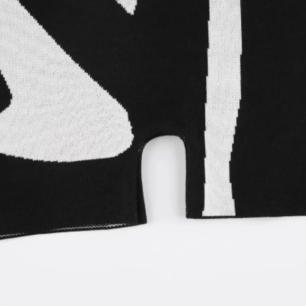 Black Mica Spring Cotton Knit Pekaboo Black + White Romper, Jaded Playsuit - Picture 9 of 12